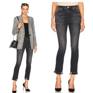 AMO Women Size 26 Babe Rascal Button Fly Raw Hem